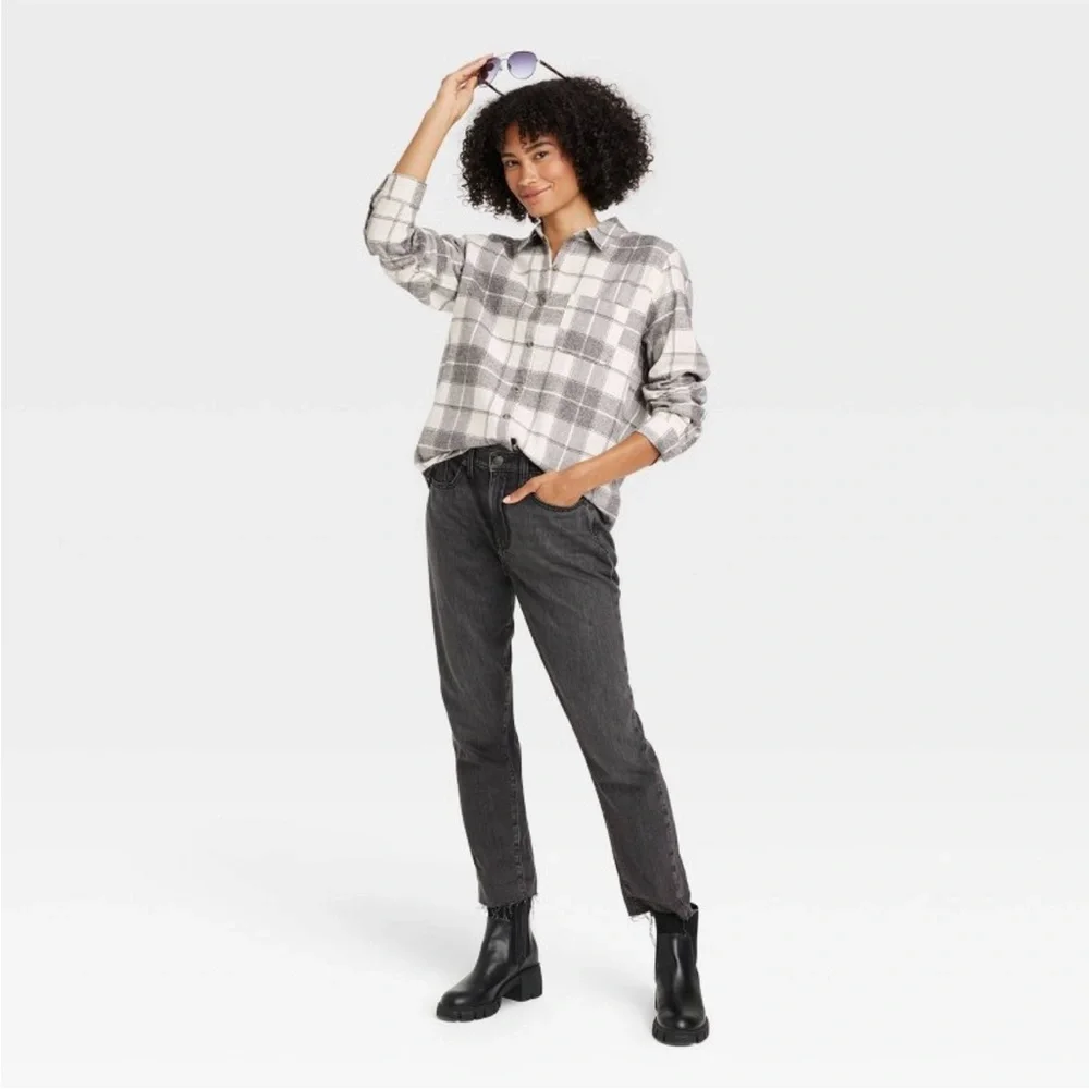 LN Universal Thread Flannel M-Charcoal grey